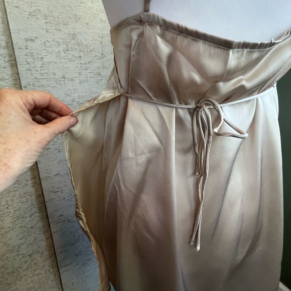 NWT Free People Intimately Free Tan Nightie Chemise S Adjustable Cross Back - Picture 5 of 16